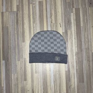 Gray Patterned Beanie